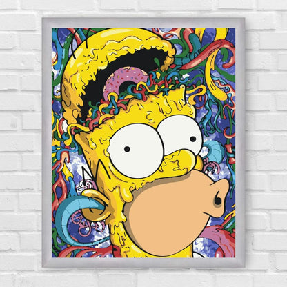 Maľovanie podľa čísel - Filmové postavy. Simpsonovci. Homer LW3317