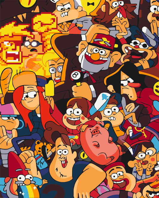 Maľovanie podľa čísel - Gravity Falls LW3319