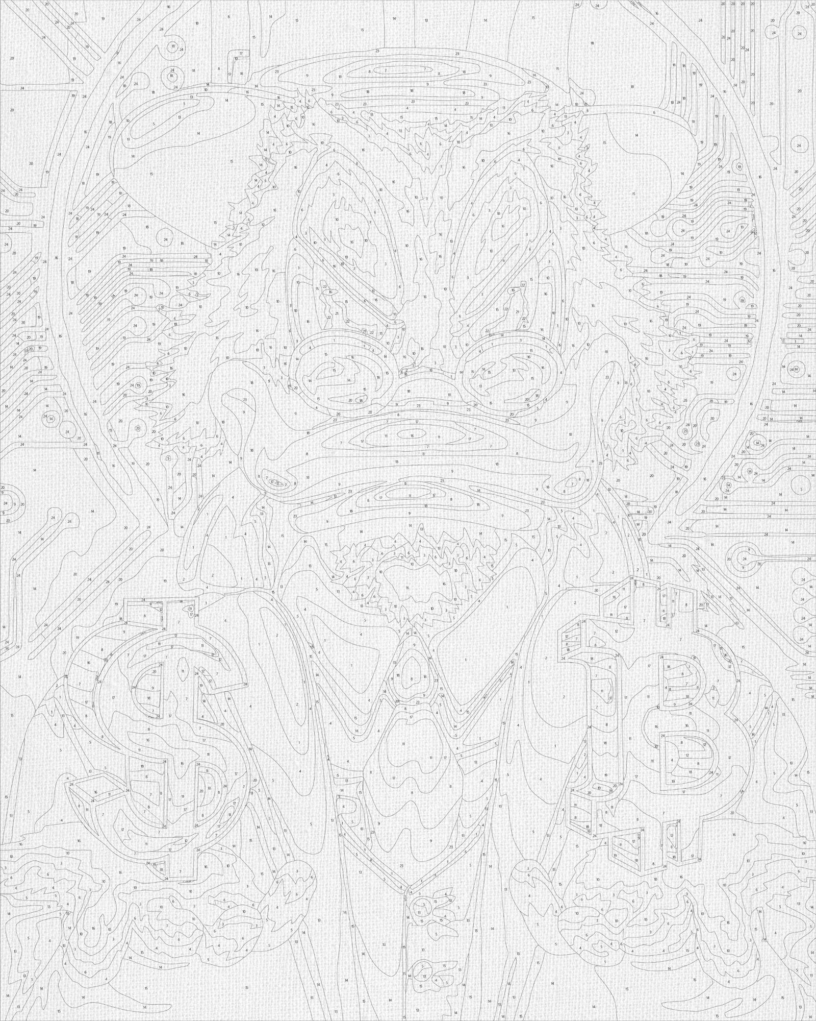 Maľovanie podľa čísel na ráme 40*50 cm Strýko Držgroš s metalickými farbami (zlato) LW 3320