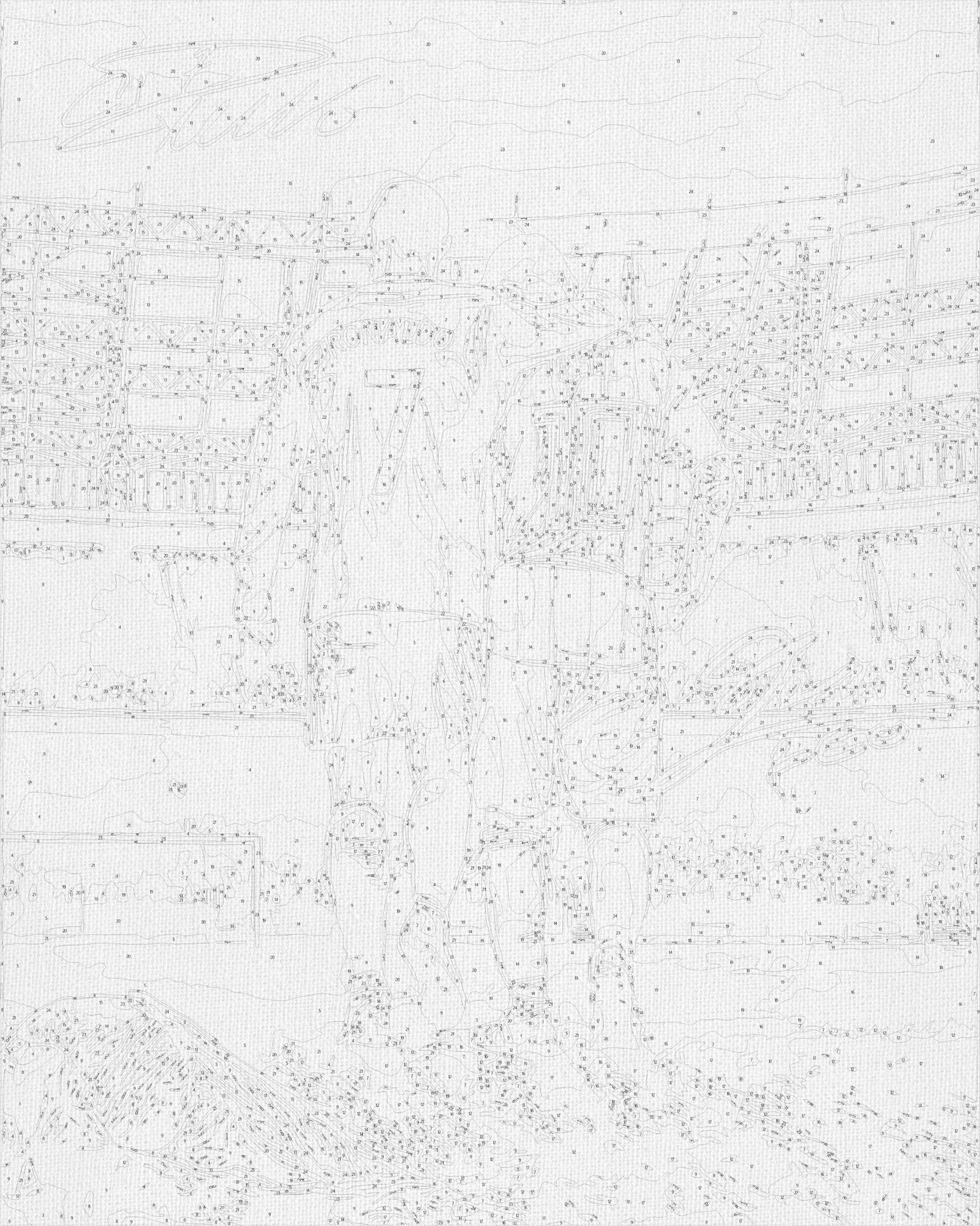Malowanie po numerach 40x50 portret – Ronaldo i Messi, dwie legendy LW 3322