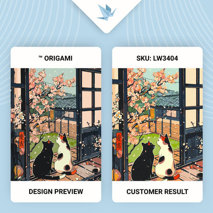 Maľovanie podľa čísel – Zvieratá. Mačky pri sakure 40*50 cm LW 3404