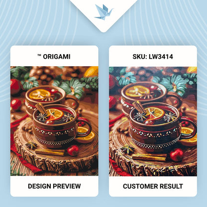 Maľovanie podľa čísel vianočný – Zátišie. Novoročný punč 40*50 cm LW 3414