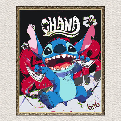 Maľovanie podľa čísel - Filmové postavy. Lilo a Stitch LW3424