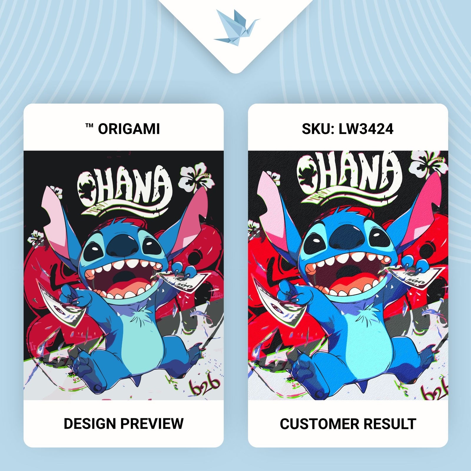Maľovanie podľa čísel na ráme 40*50 cm – Filmoví hrdinovia. Lilo a Stitch LW 3424