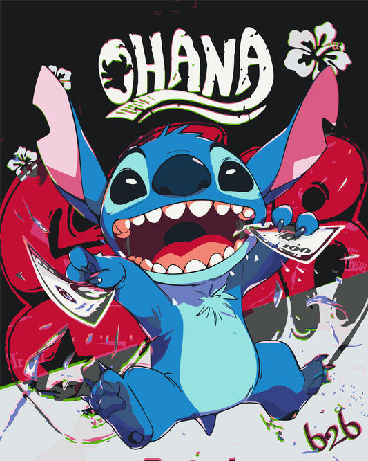 Maľovanie podľa čísel – Filmoví hrdinovia. Lilo a Stitch 40*50 cm LW 3424