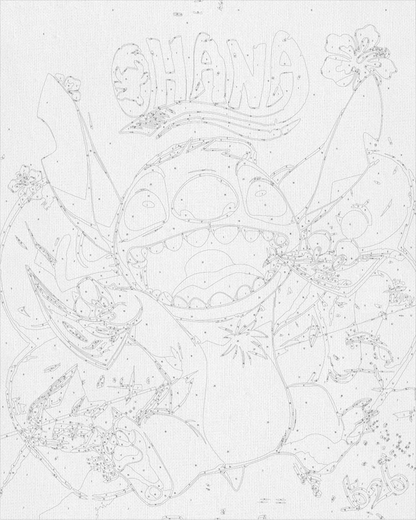 Maľovanie podľa čísel - Filmové postavy. Lilo a Stitch LW3424