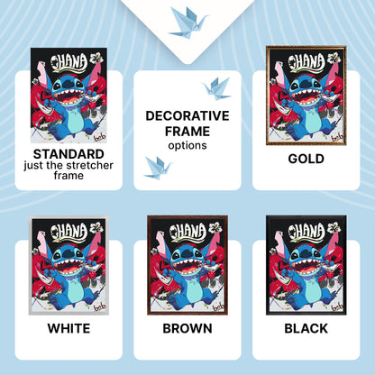 Maľovanie podľa čísel na ráme 40*50 cm – Filmoví hrdinovia. Lilo a Stitch LW 3424