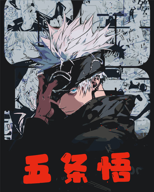Maľovanie podľa čísel - Anime. Magická bitka, Satoru Gojo LW3425