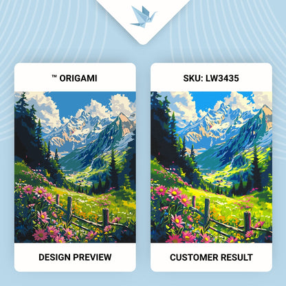 Maľovanie podľa čísel krajinka – Horská lúka 40*50 cm LW 3435