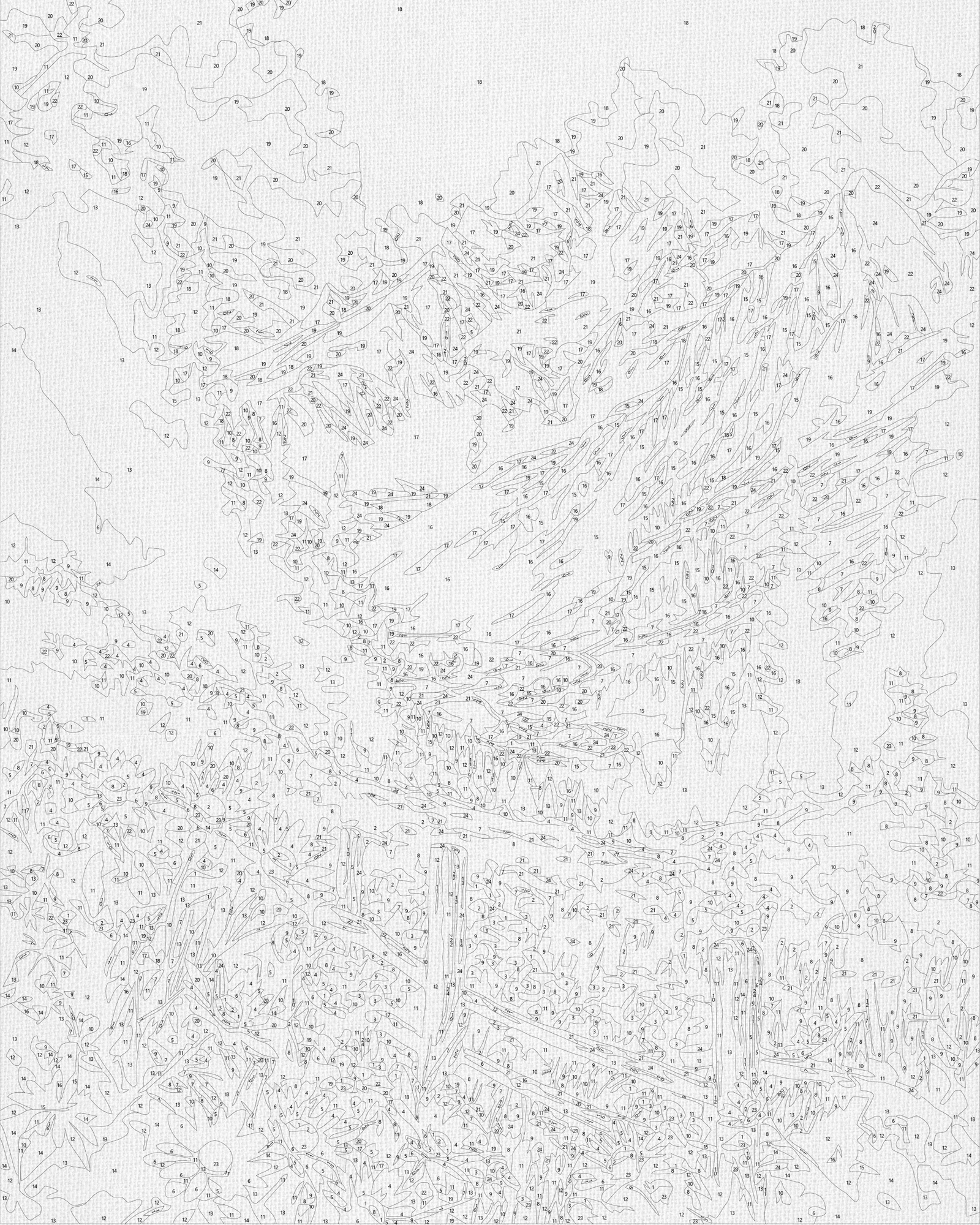 Maľovanie podľa čísel na ráme 40*50 cm krajinka – Horská lúka LW 3435