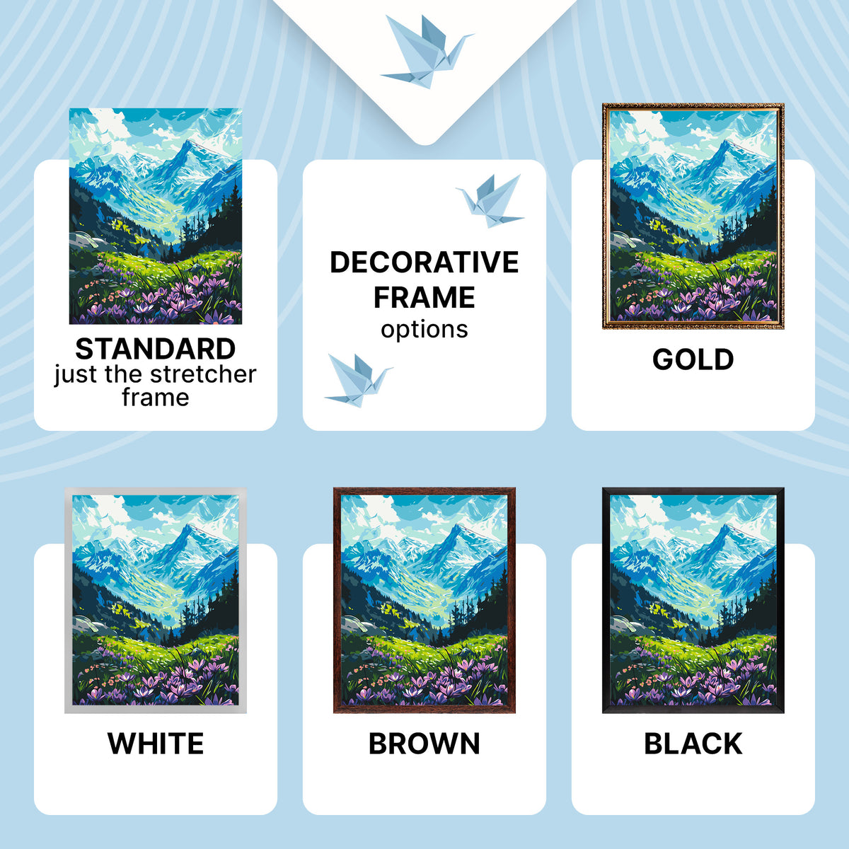 Maľovanie podľa čísel na ráme 40*50 cm krajinka – Pod horami LW 3436