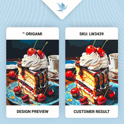 Maľovanie podľa čísel – Zátišie. Višňový koláčik 40*50 cm LW 3439