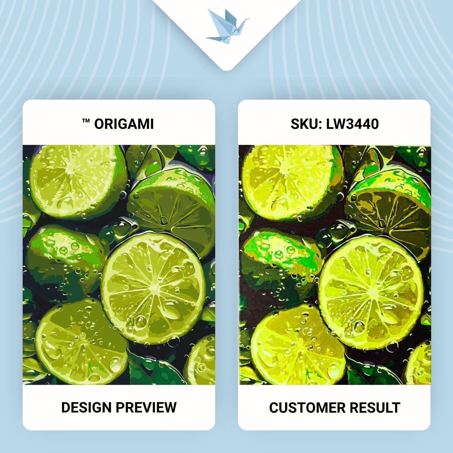 Maľovanie podľa čísel – Zátišie. Šťavnatý limetkový plod 40*50 cm LW 3440