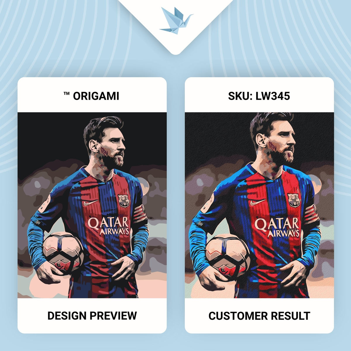 Maľovanie podľa čísel na ráme 40*50 cm - Futbalista Lionel Messi - Ľudia - LW 345