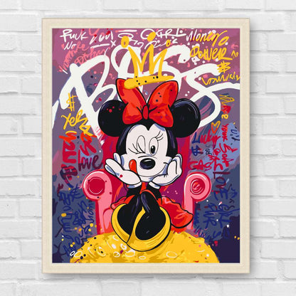 Maľovanie podľa čísel - Disney, filmové postavy. Minnie Mouse LW3457