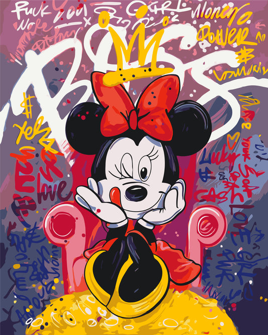 Maľovanie podľa čísel - Disney, filmové postavy. Minnie Mouse LW3457