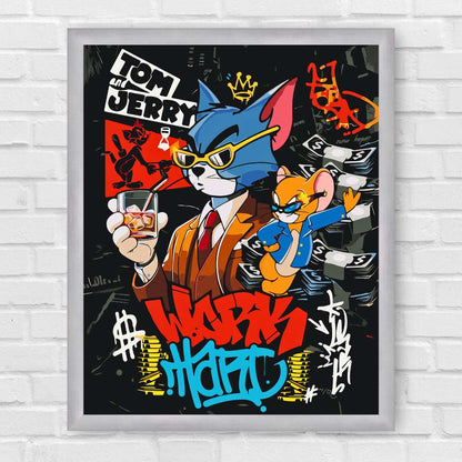 Maľovanie podľa čísel - Disney. Tom a Jerry. Filmové postavy LW3459
