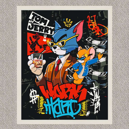 Maľovanie podľa čísel - Disney. Tom a Jerry. Filmové postavy LW3459