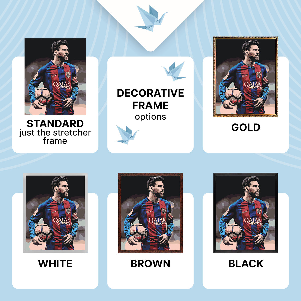Maľovanie podľa čísel na ráme 40*50 cm - Futbalista Lionel Messi - Ľudia - LW 345