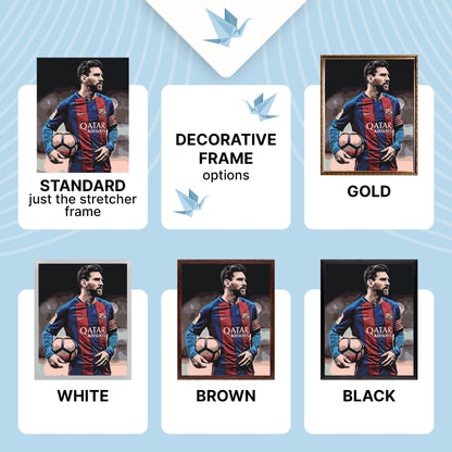 Maľovanie podľa čísel na ráme 40*50 cm - Futbalista Lionel Messi - Ľudia - LW 345