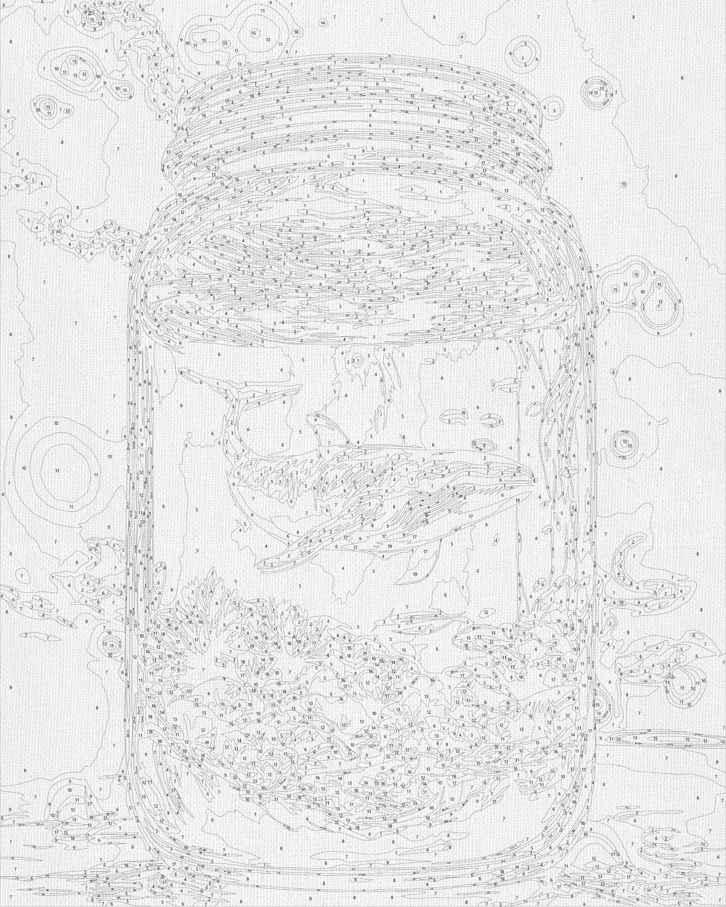 Maľovanie podľa čísel - Podmorský svet, veľryba s metalickými farbami 40*50 cm LW 3461