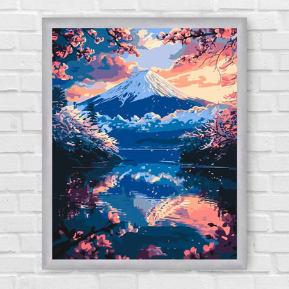 Maľovanie podľa čísel - Krajina. Neuveriteľná Fujiyama LW3464
