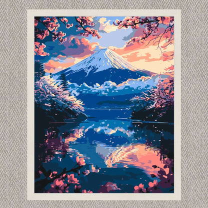 Maľovanie podľa čísel - Krajina. Neuveriteľná Fujiyama LW3464
