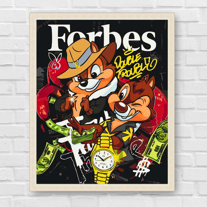 Maľovanie podľa čísel - Disney. Chip a Dale na záchranu. Filmové postavy LW3471