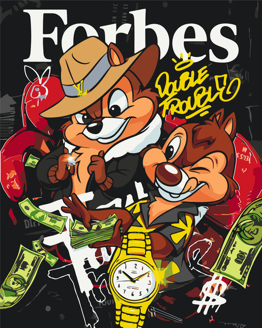 Maľovanie podľa čísel - Disney. Chip a Dale na záchranu. Filmové postavy LW3471