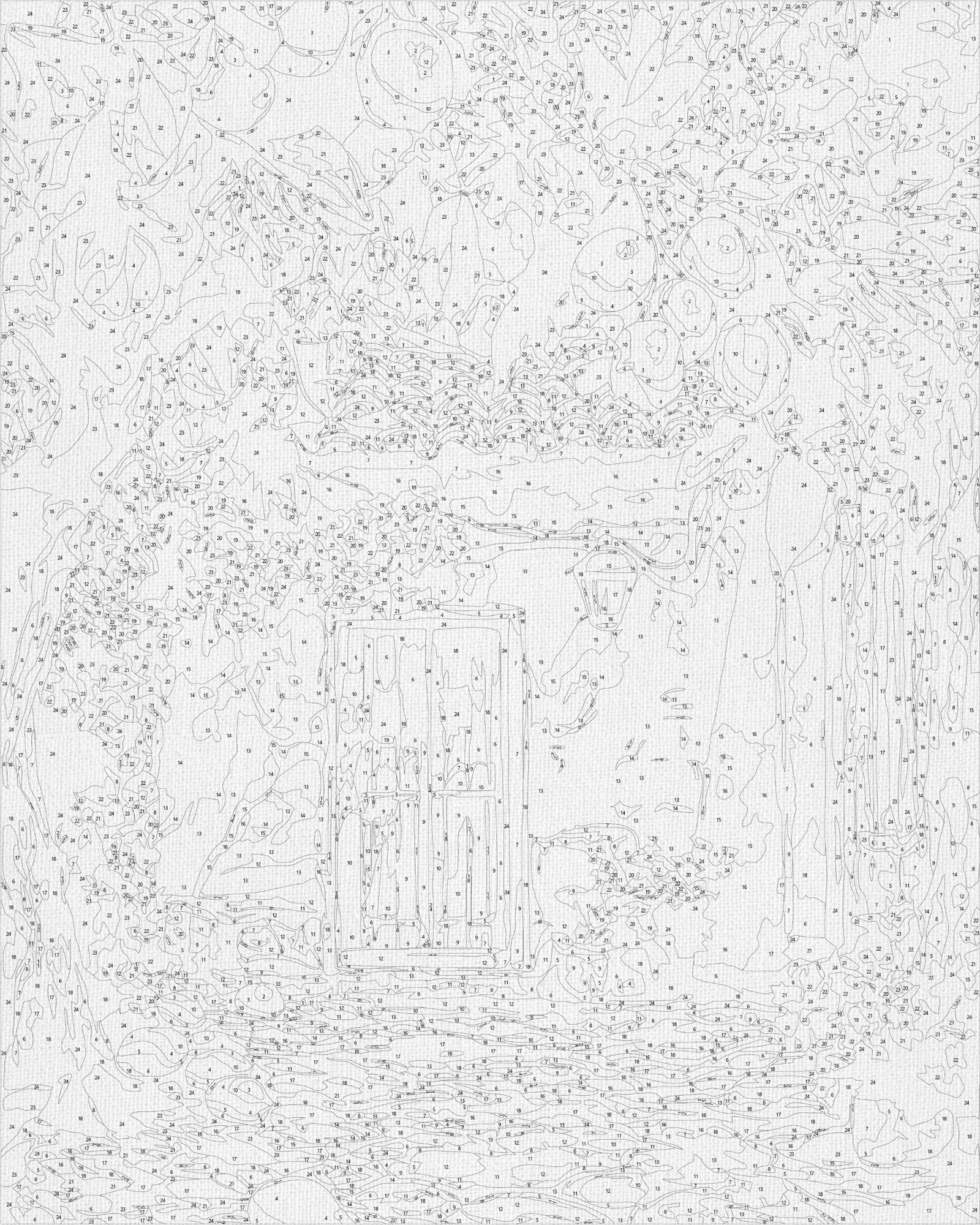 Malowanie po numerach 40x50 architektura – Cytrynowy dziedziniec LW 3487