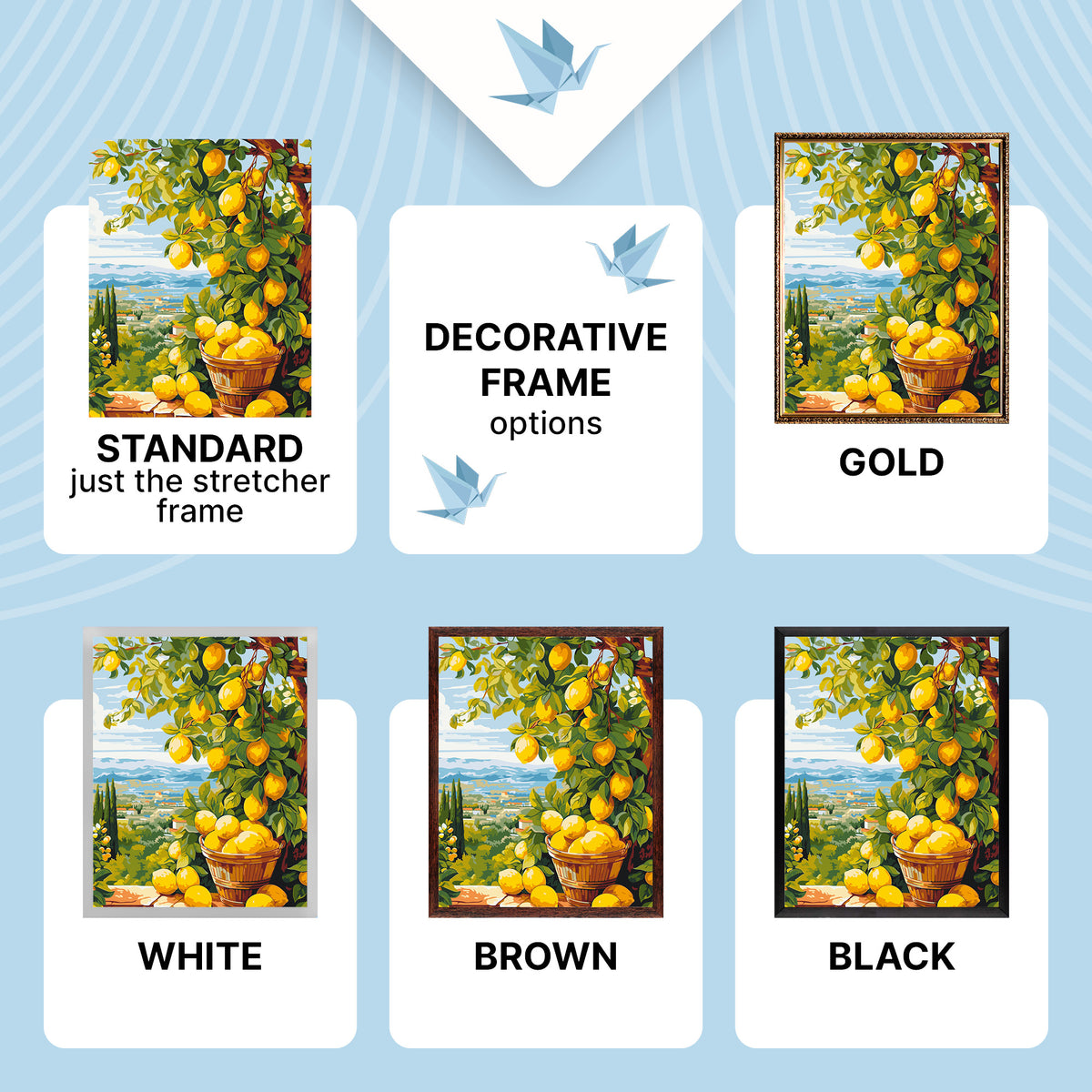 Maľovanie podľa čísel na ráme 40*50 cm – Krajinka \ Zátišie Citrónovník (citrus) - LW 3490
