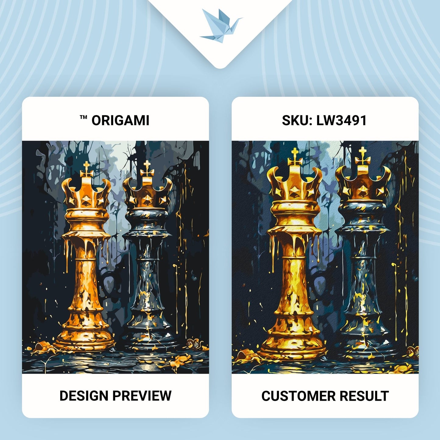 Maľovanie podľa čísel – Šachy: kráľovský súboj 40*50 cm LW 3491