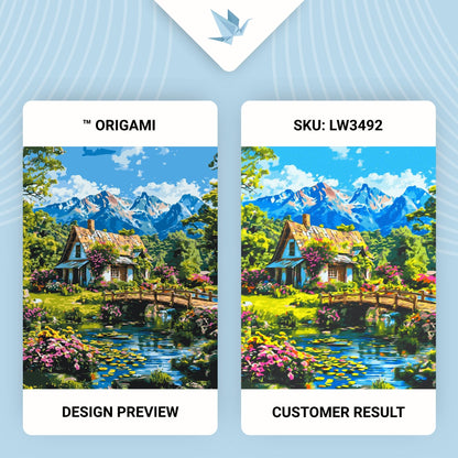 Maľovanie podľa čísel – . Alpská harmónia 40*50 cm LW 3492