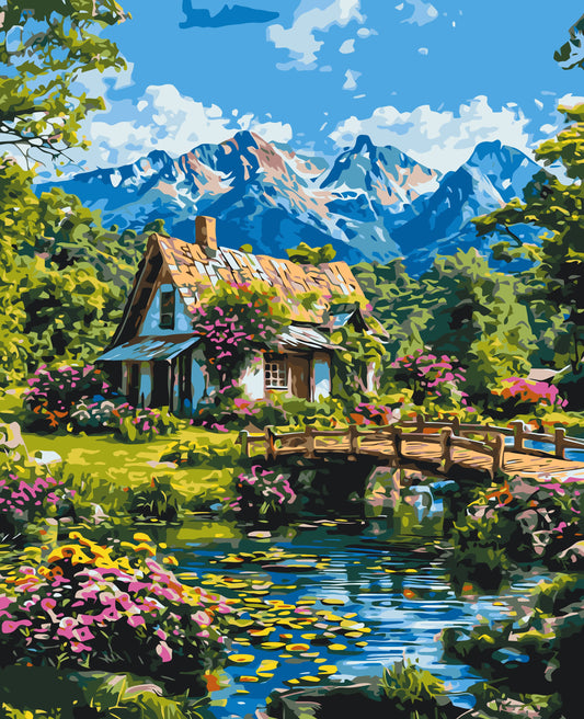 Maľovanie podľa čísel – . Alpská harmónia 40*50 cm LW 3492