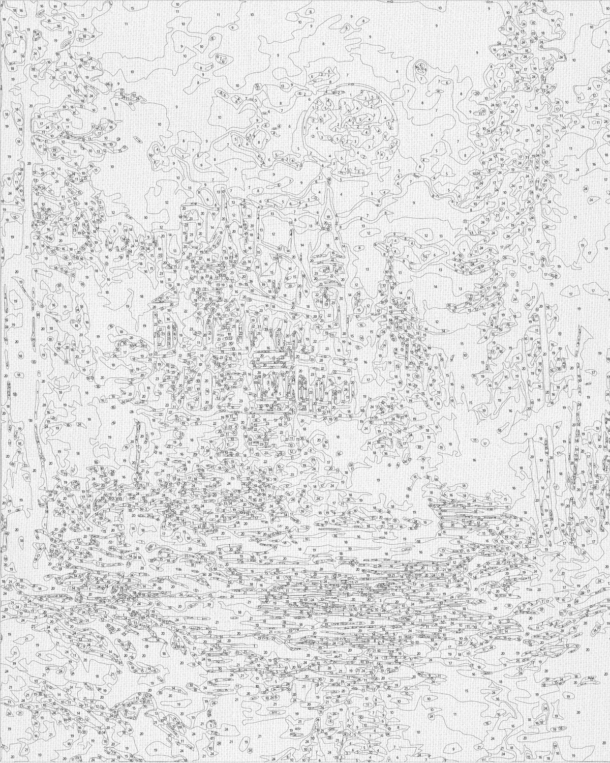 Maľovanie podľa čísel na ráme 40*50 cm - Tajomný zámok - Krajinka - LW 3516