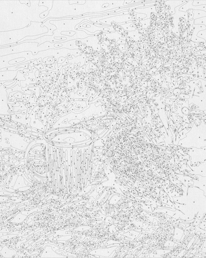 Maľovanie podľa čísel – Zátišie. Levanduľový pokoj 40*50 cm LW 3517