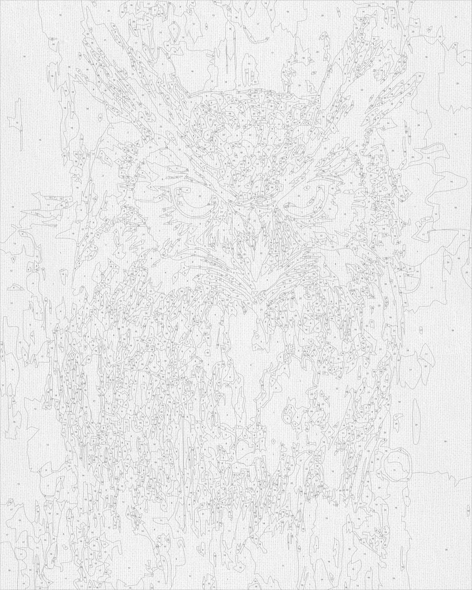 Maľovanie podľa čísel na ráme 40*50 cm Zvieratá. Sova s metalickými farbami LW 3528