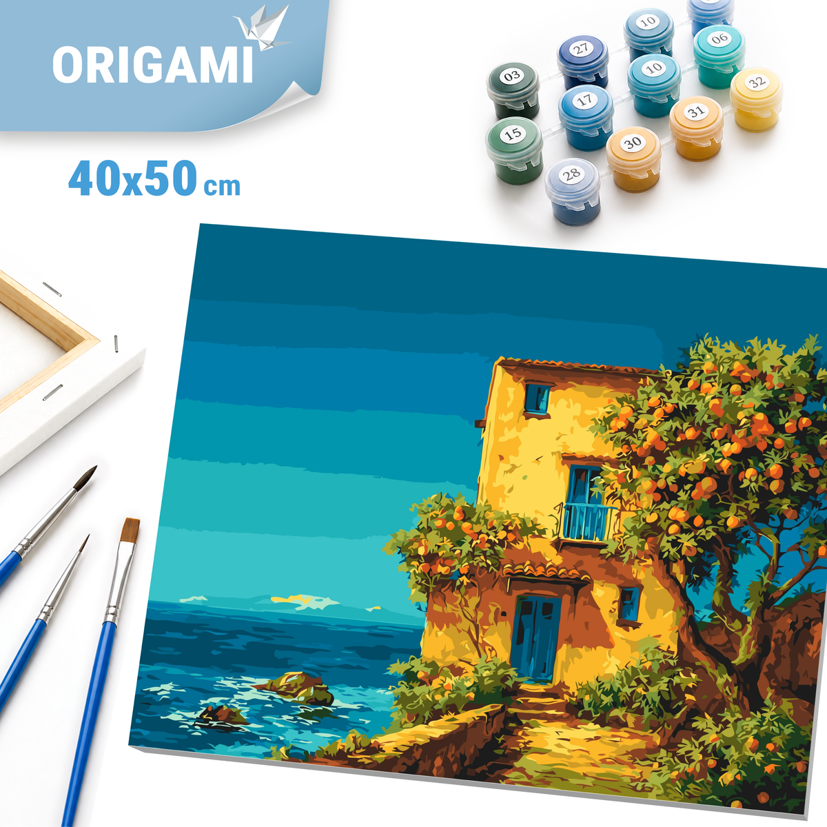 Maľovanie podľa čísel na ráme 40*50 cm - Talianske ráno - Krajinka - LW 3540