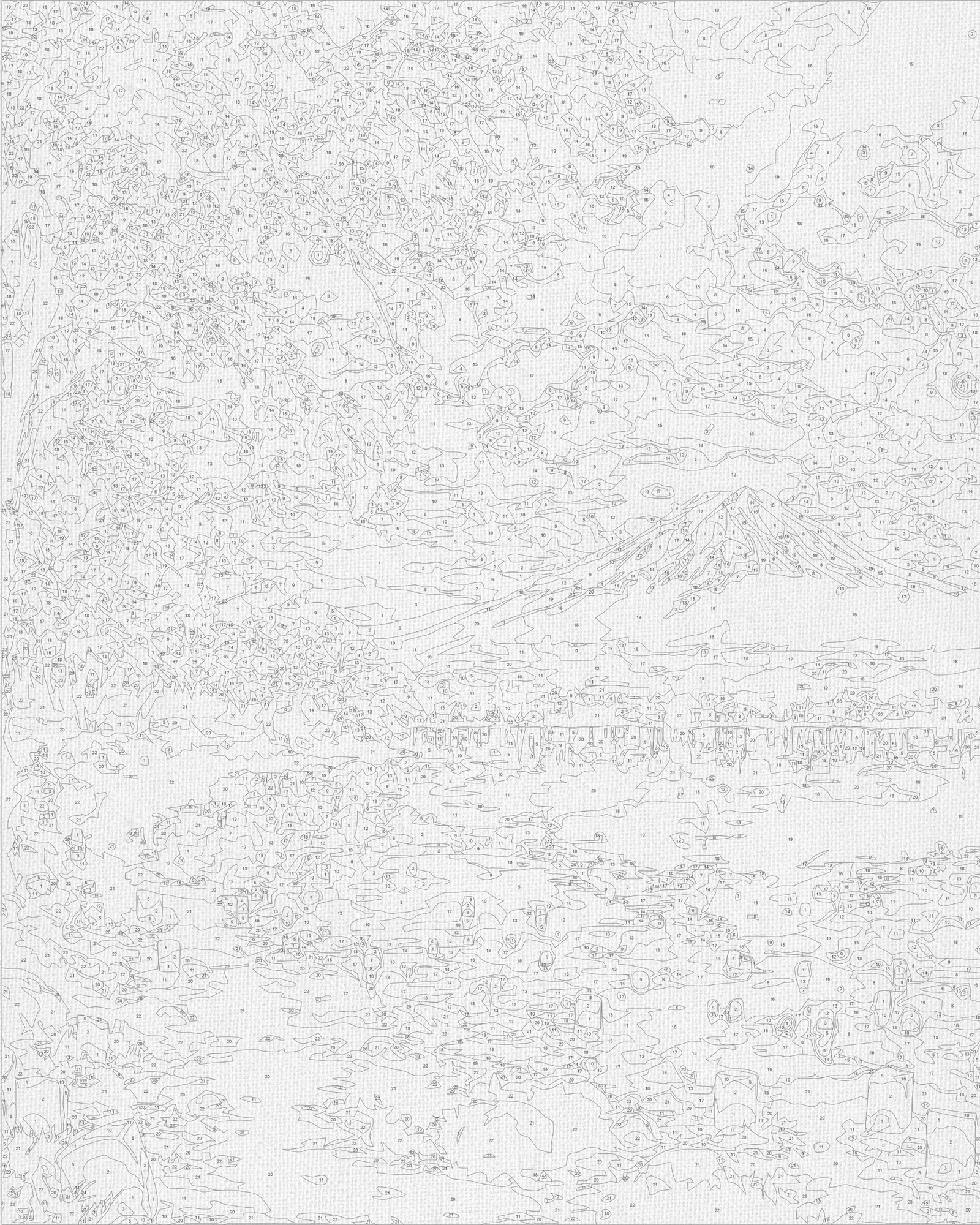 Maľovanie podľa čísel na ráme 40*50 cm Krajinka s metalickými farbami LW 3555