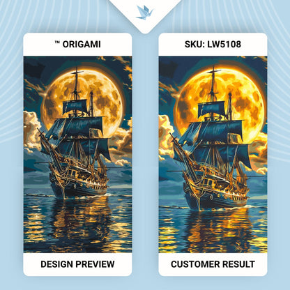 Maľovanie podľa čísel. Loď na mori 40×80 cm LW 5108