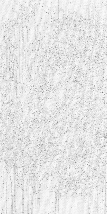 Maľovanie podľa čísel Kvety. Zlatá inšpirácia s metalickými farbami 40×80 cm LW 5109