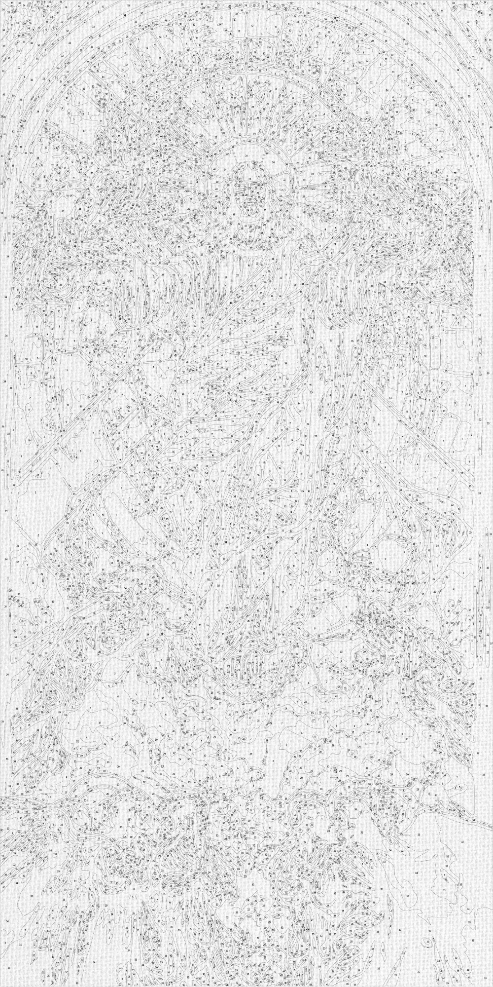 Maľovanie podľa čísel na ráme 40*80 cm Náboženstvo LW 5111