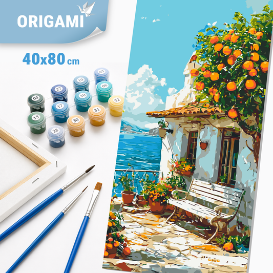 Paint by Numbers on a 40x80 cm frame - Italian Landscape - Landscape - LW 5115