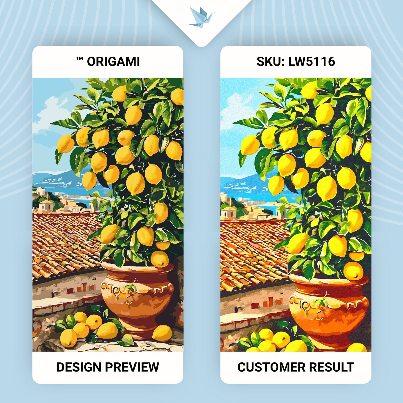 Maľovanie podľa čísel na ráme 40*80 cm Zátišie. Citrusovník (citrón) LW 5116