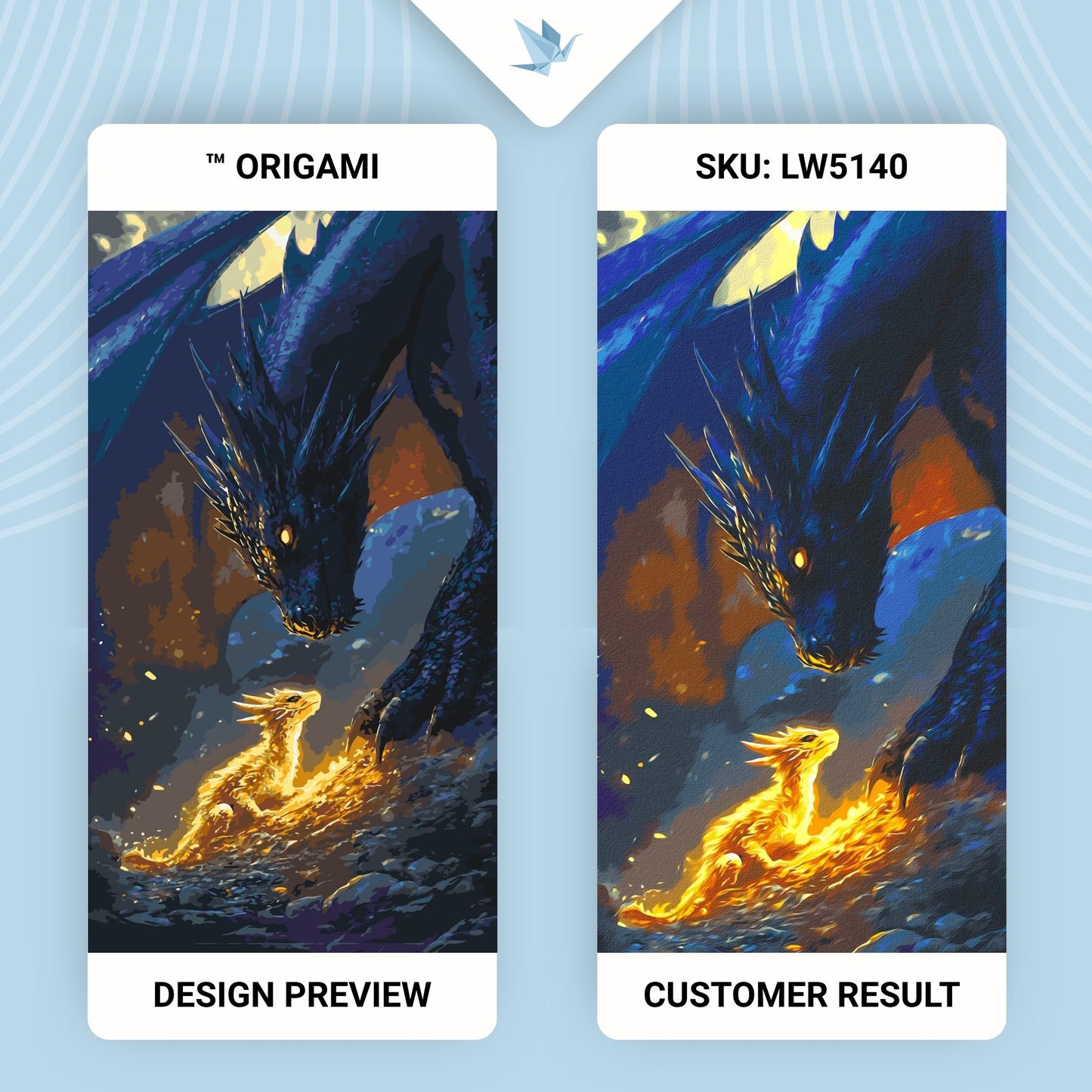 Maľovanie podľa čísel Fantasy „Štvrté krídlo“ – Stretnutie s drakom s metalickými farbami 40×80 cm LW 5140