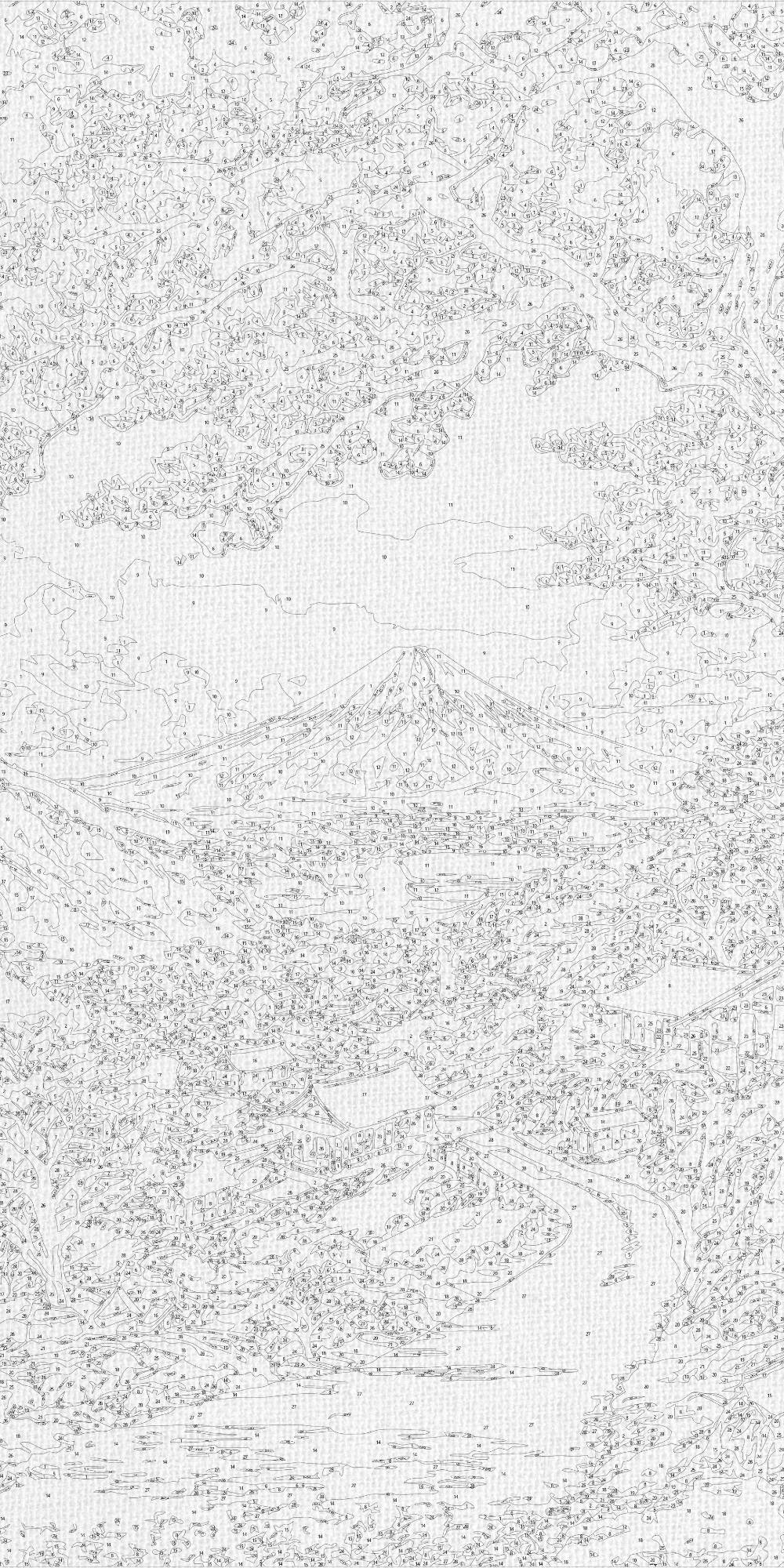 Maľovanie podľa čísel na ráme 40*80 cm - Krása japonskej sakury - Krajinka - LW 5141