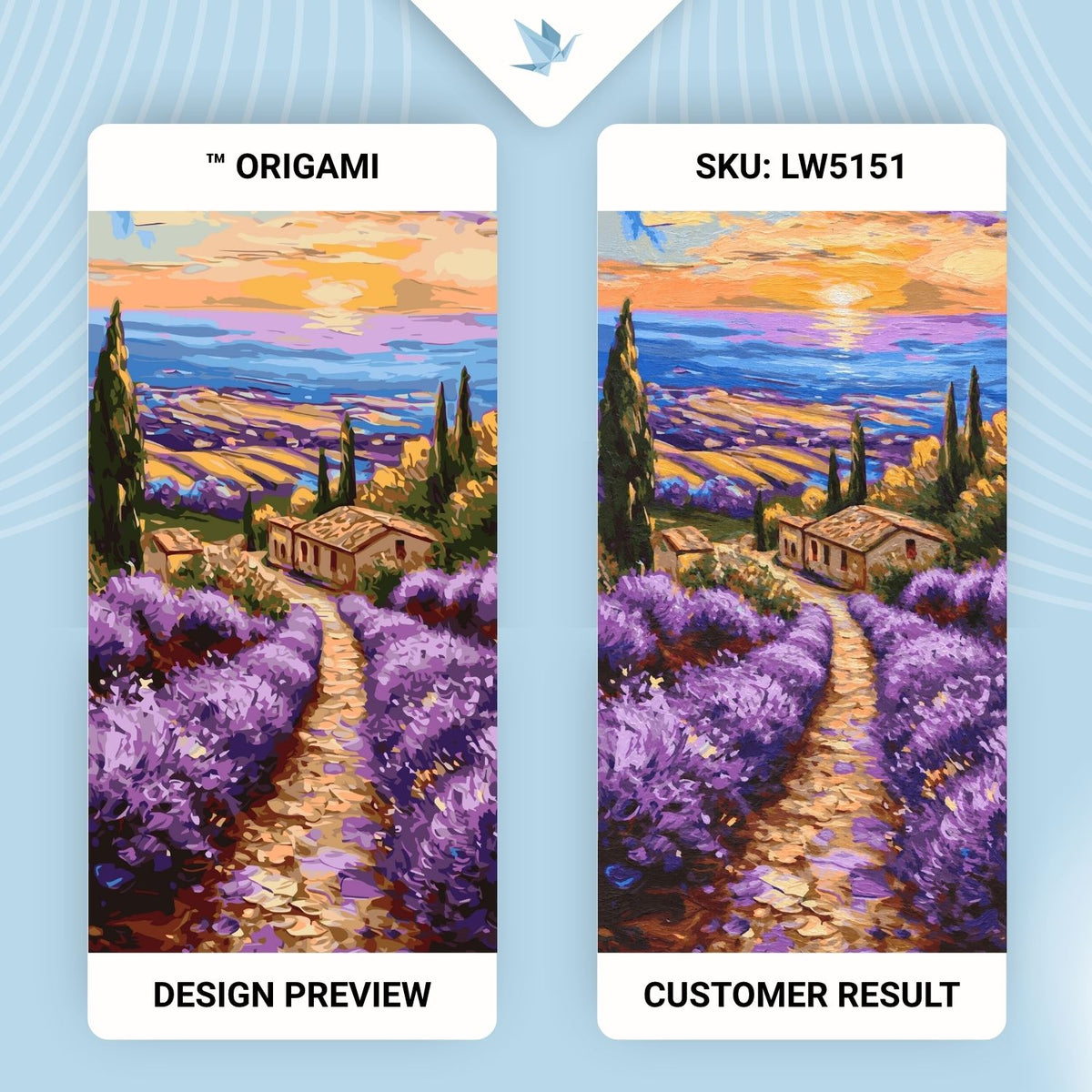 Maľovanie podľa čísel na ráme 40*80 cm - Vône Provence - Krajinka - LW 5151