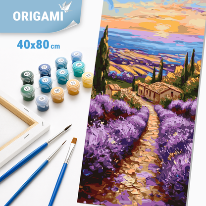 Maľovanie podľa čísel na ráme 40*80 cm - Vône Provence - Krajinka - LW 5151