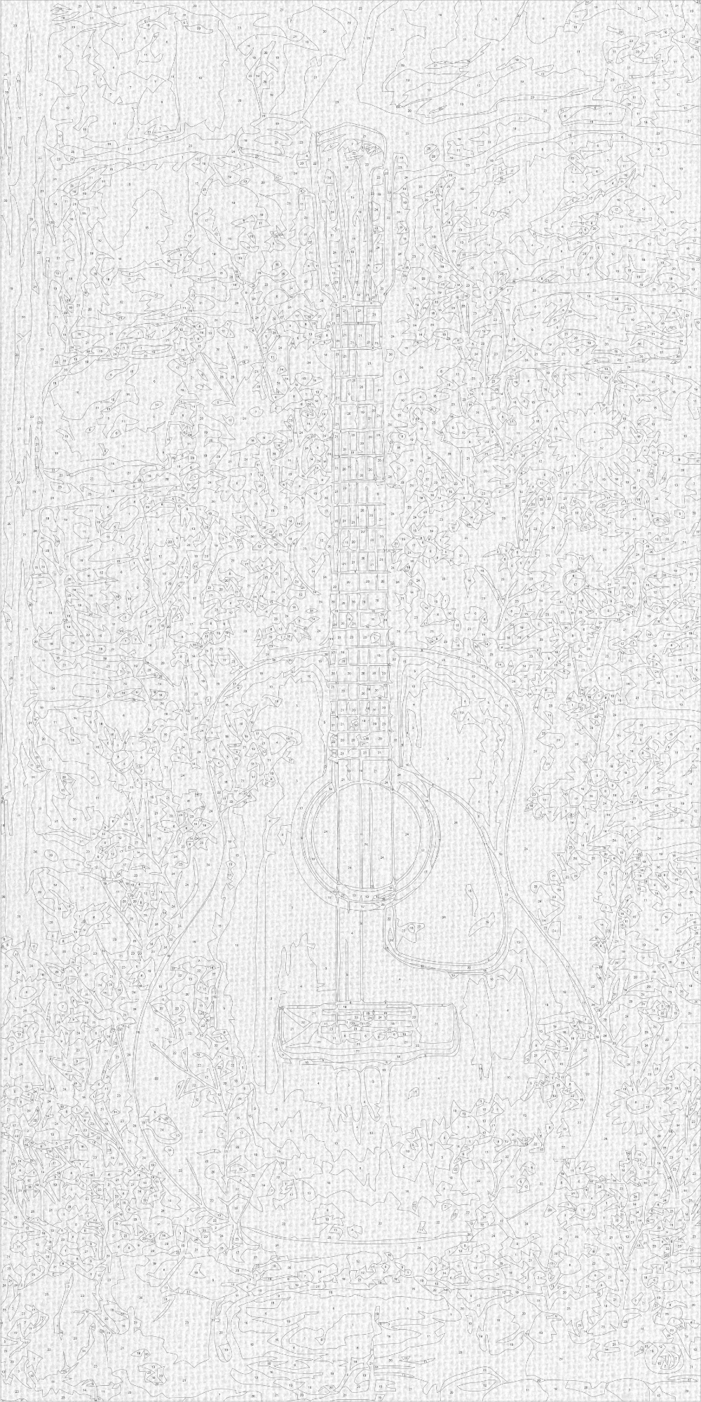Maľovanie podľa čísel na ráme 40*80 cm - Melódia leta - Krajinka - LW 5153