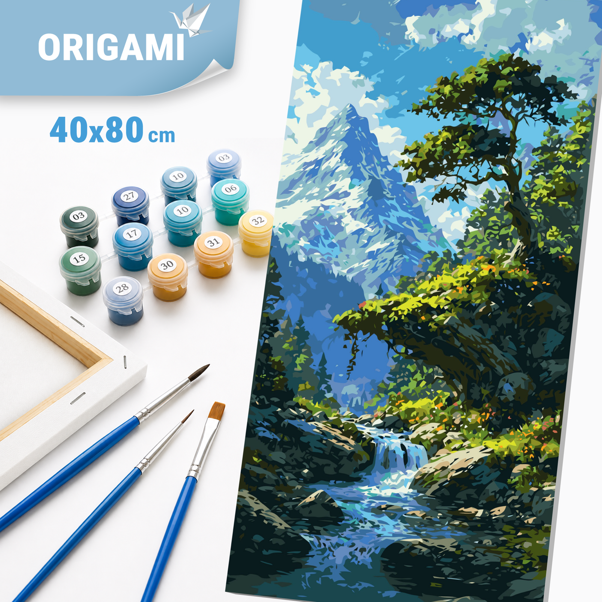 Maľovanie podľa čísel na ráme 40*80 cm - Karpaty - Krajinka - LW 5157